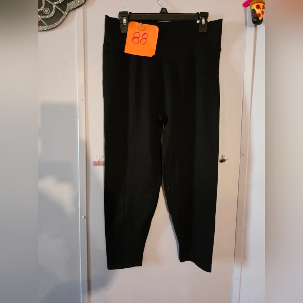 Black Victoria Secret Pink Seamless Classic Leggings Size Xxlarge Inseam 23"...